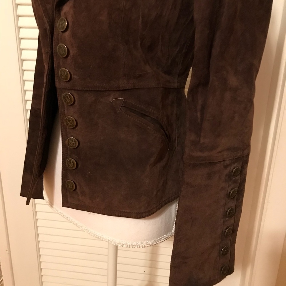 Brown suede B.B. Dakota jacket - Picture 2 of 5